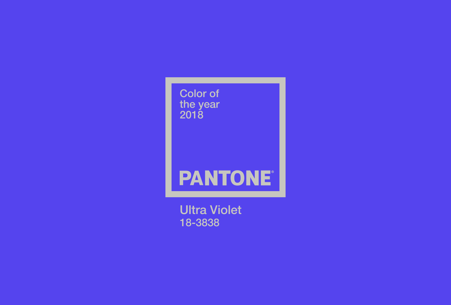 Pantone Colour of the Year 2018 - Ultra Violet