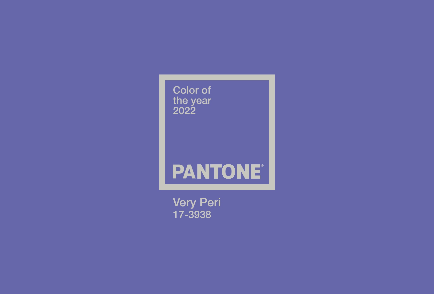 Pantone Color of the Year 2022 - Very Peri